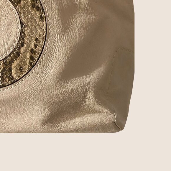 COACH 17043 Audrey Python Slim Tote - Picture 9 of 10